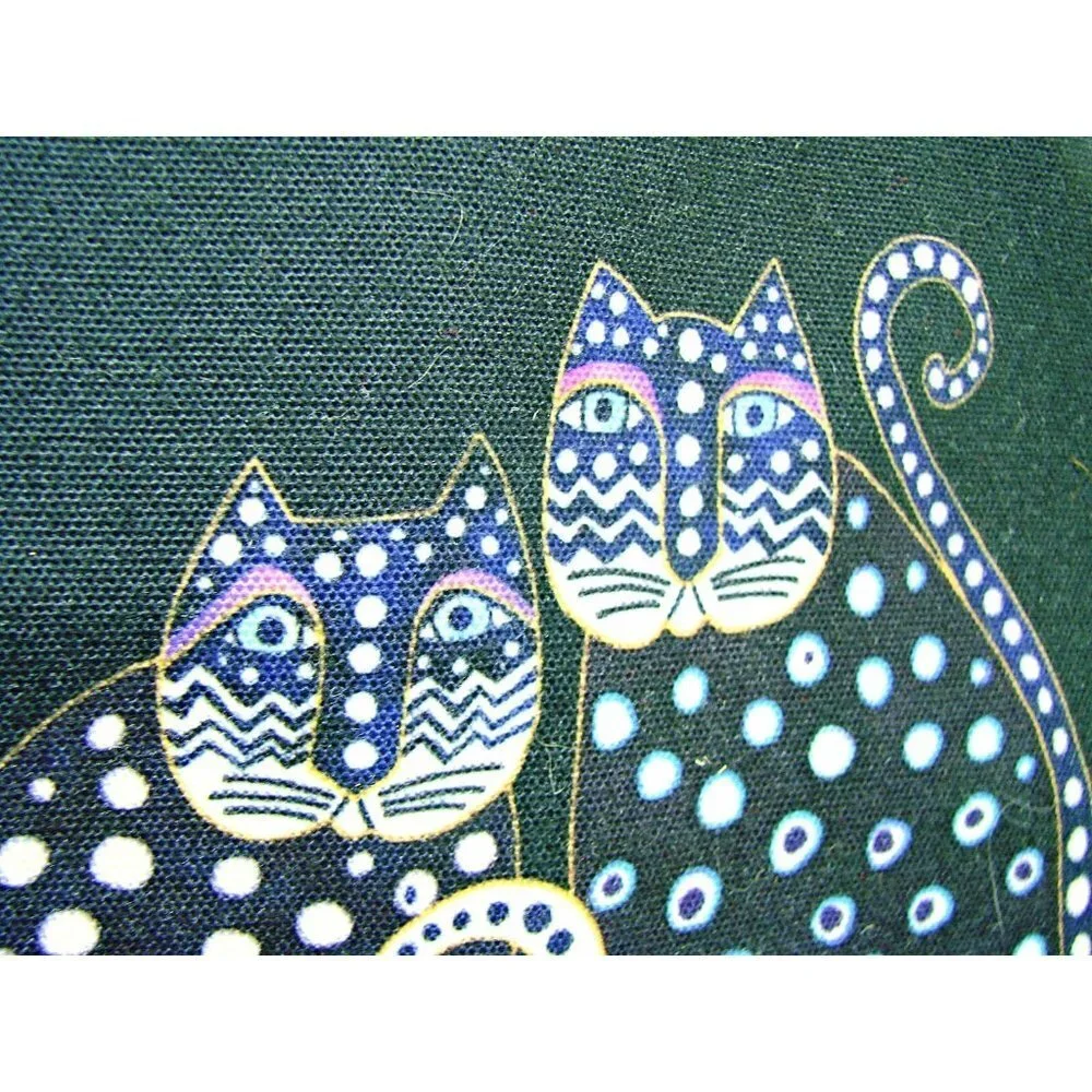 Laurel Burch Womens Multicolor Polka Dot Gatos Tablet Laptop Computer Case Sz S